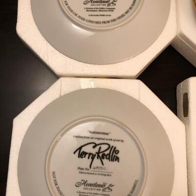 40- Terry Redlin Plates w/Certificates