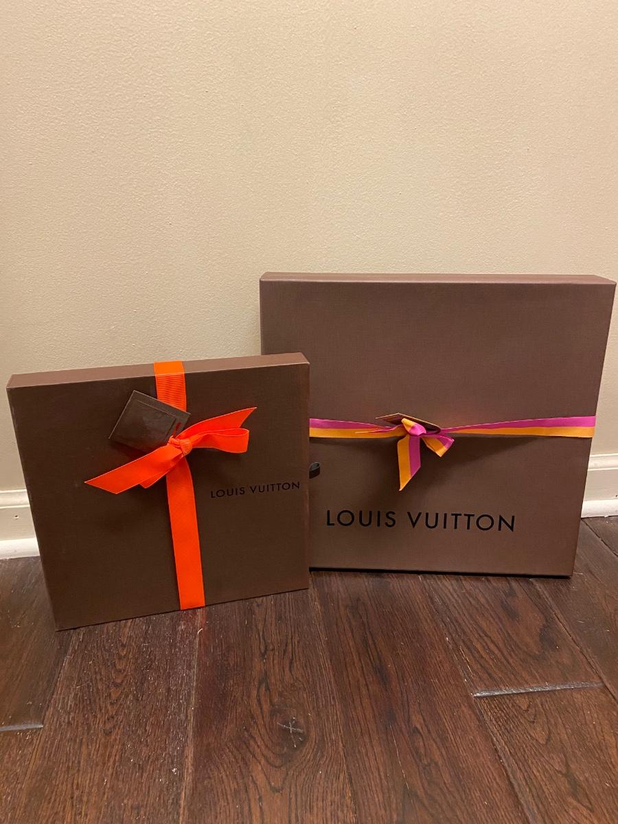 LOT 117C Set of Two Louis Vuitton Boxes with Bows