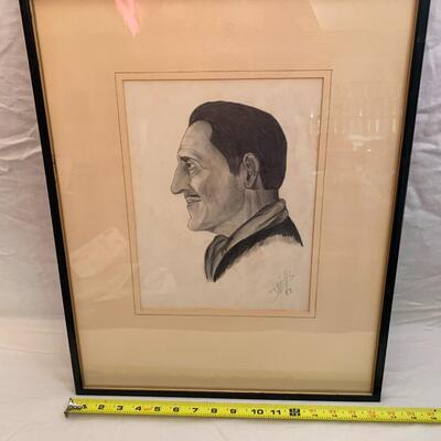 J. Wells Original Drawing dated 1957