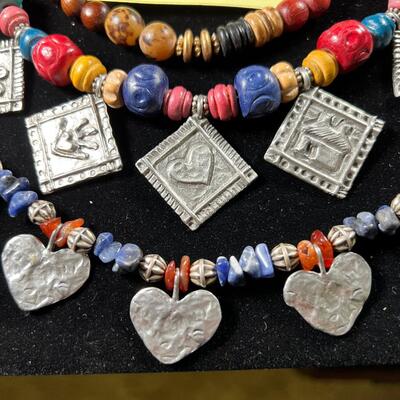Valentines heart necklaces, pendants