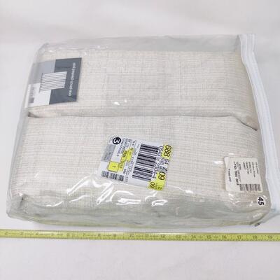 JCPENNEY HOME COLLECTION CREAM/NATURAL BEIGE PINCH PLEATED DRAPERY NEW IN PACKAGE