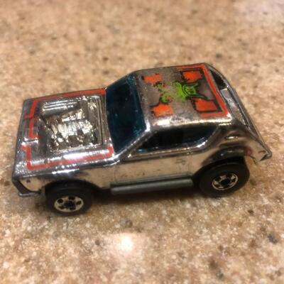 Vintage 1974 Hot Wheels Gremilin Grinder Chrome Redline Mattel Hong Kong.