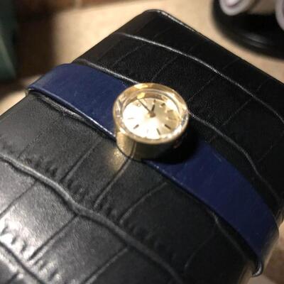 Vintage Rolex 14K Swiss Women's 1960's Cocktail Watch With Marked Leather Band. Preowned.