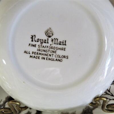 Royal Mail Staffordshire Ironstone Dinner plates, S/P, Bowls England  Lot