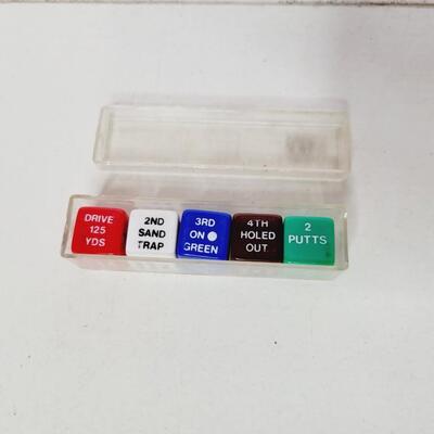 GOLF GAME DICE SET