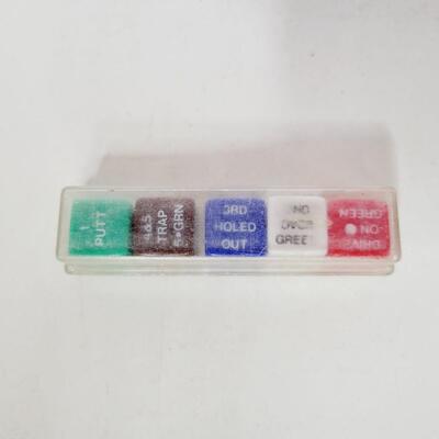 GOLF GAME DICE SET