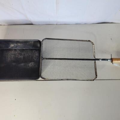OUTDOOR FIRE PIT METAL POPCORN POPPER