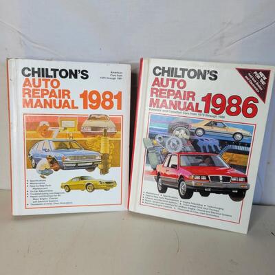 CHILTON 81 & 86 AUTOMOTIVE REPAIR MANUELS
