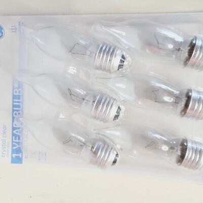 NEW PKGS OF CRYSTAL CLEAR 60 BULBS
