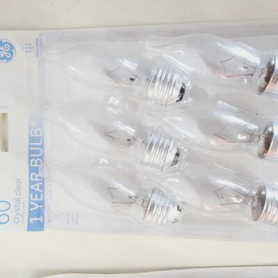 NEW PKGS OF CRYSTAL CLEAR 60 BULBS