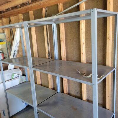 LARGE METAL SHELVES - 2 PAIR
