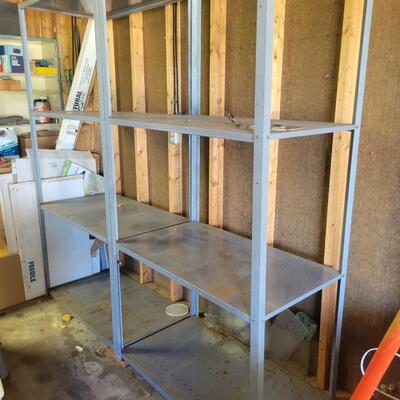 LARGE METAL SHELVES - 2 PAIR
