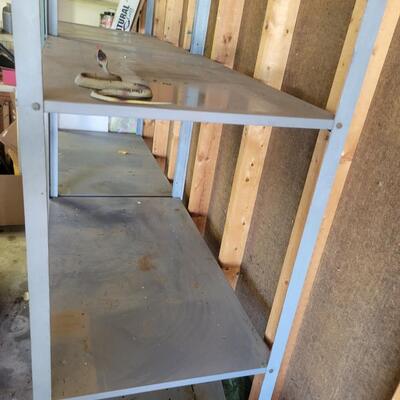 LARGE METAL SHELVES - 2 PAIR