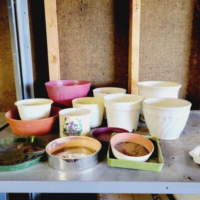 LARGE ASSORTMENT OF POTS #2