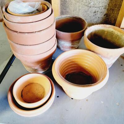 ASSORTMENT OF TERRACOTTA POTS