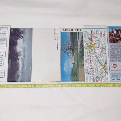 VINTAGE MISSOURI AND OKLAHOMA MAPS AND PAMPHLETS BUNDLE
