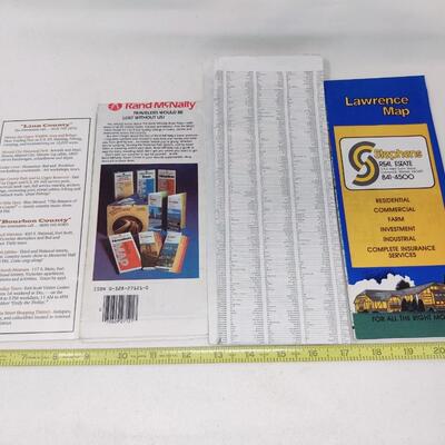 VINTAGE KANSAS TRAVEL MAPS BUNDLE