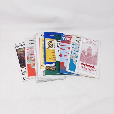 VINTAGE KANSAS TRAVEL MAPS BUNDLE