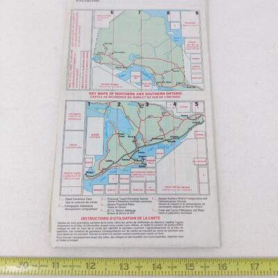 VINTAGE 1984-85 ONTARIO CANADA OFFICIAL ROAD MAP