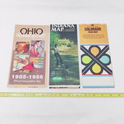 VINTAGE MIDWEST TRAVEL MAP BUNDLE