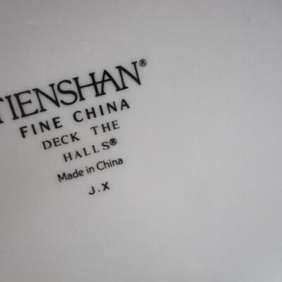 Tienshan Fine China Deck The Halls Dishes