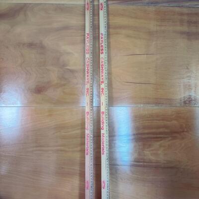 PAYLESS CASHWAYS, INC BUILDING MATERIALS ADVERTISEMENT YARDSTICK BUNDLE