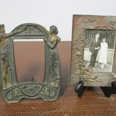 Art Nouveau Brass Picture Frames