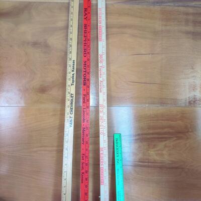 KANSAS ADVERTISEMENT YARDSTICK AND RULER BUNDLE