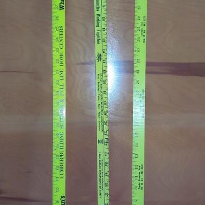 YELLOW KANSAS ADVERTISEMENT YARDSTICKS BUNDLE