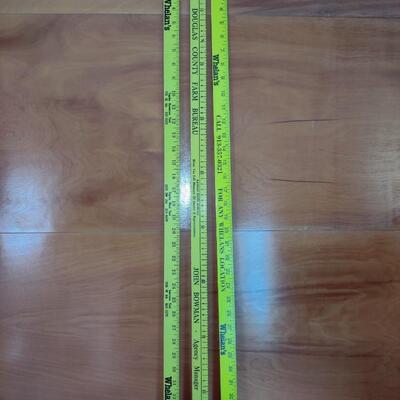 YELLOW KANSAS ADVERTISEMENT YARDSTICKS BUNDLE