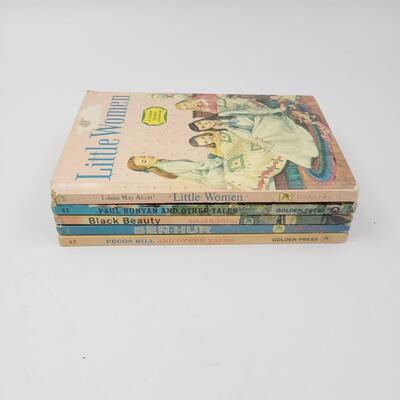 BEAUTIFULLY ILLISTRATED VINTAGE GOLDEN READING BOOK BUNDLE