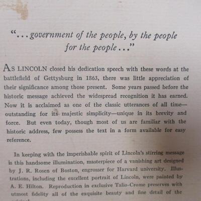 Framed Lincoln's Gettysburg Address