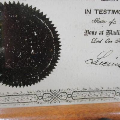 1800's Military Promotion Certificate