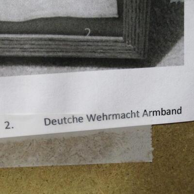 Framed German Military Armband