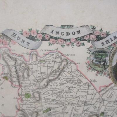 A Hand Colored Reproduction Of A Map By T. Moule