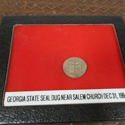 Georgia State Seal Dug Near Salem Church