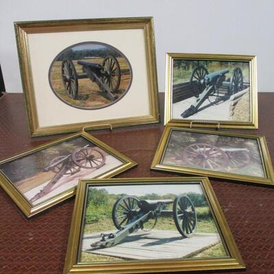 Framed Pictures Of Civil War Cannons