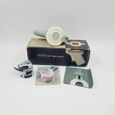 VINTAGE MONTGOMERY WARDS LABEL MAKER & ACCESORIES