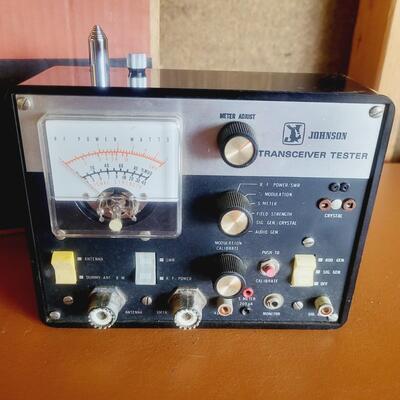 VINTAGE JOHNSON TRANSRECIEVER TESTER W/ BOX