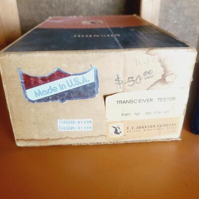 VINTAGE JOHNSON TRANSRECIEVER TESTER W/ BOX