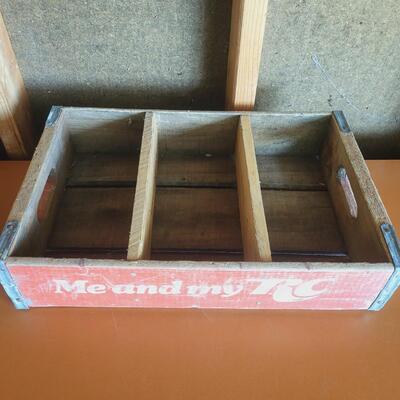 VINTAGE RC COLA WOODEN CRATE