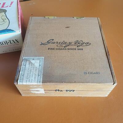 VINTAGE COLLECTABLE CIGAR BOXES