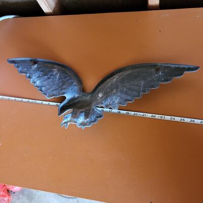 DECORATIVE IRON EAGLE PLAQUE