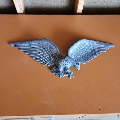 DECORATIVE IRON EAGLE PLAQUE