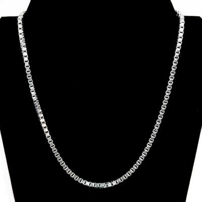New Sterling Silver Box Chain 33.7 grams