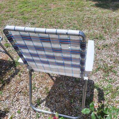 SINGLE ALUMINUM FOLDING CHAIR