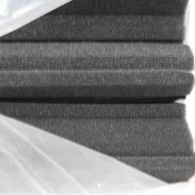 3 Soundproofing Acoustic Foam Panels, Gray,1 Opened Package-See Pictures - New