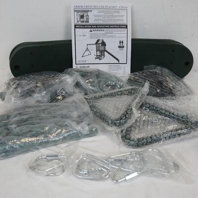 Swing Seats/Chains/Various Parts From KidKraft  Playhouse-Green & Silver-NEW