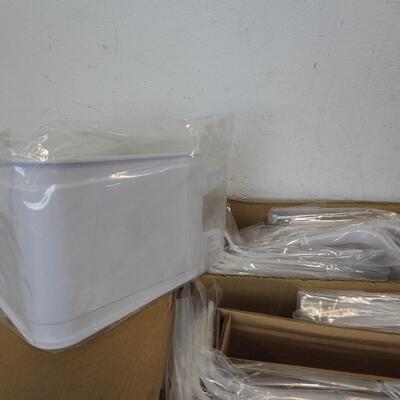 4 Boxes Steris Kindest Kare Foaming Optional Splash Guards Dispenser Wall, White