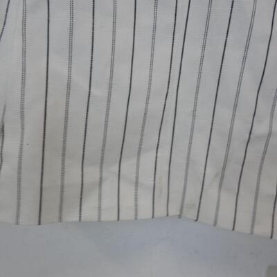 Ann Klein Striped Jacket, White/Black-Size S, Scrubstar Top, Blue, Size S-New